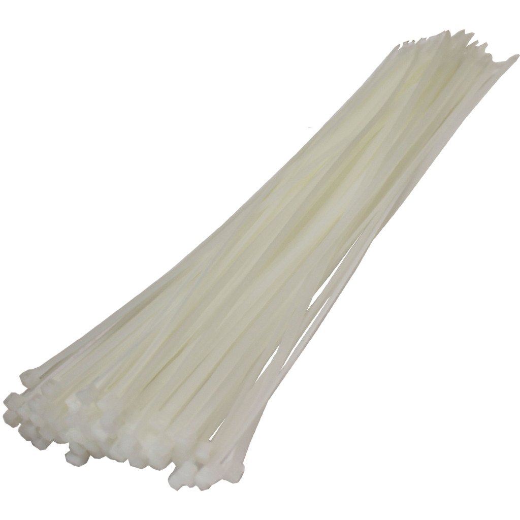 All Trade Direct White 50 X Cable Ties 370Mm X 4.8Mm Zip Tie Bases