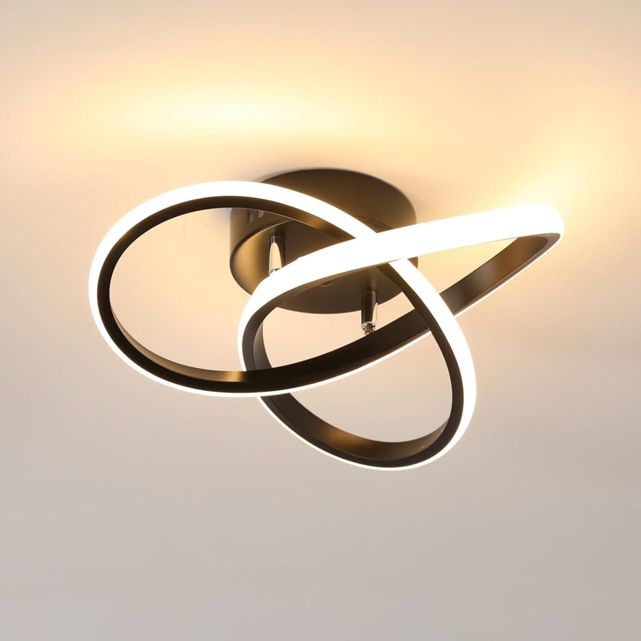 Comely Plafoniere LED, Lampada da Soffitto Moderna 30W 3300LM, Lampadario LED Soffitto per Soggiorno Camera da Letto Corridoio Cucina, Luce Calda 3000K, Dia 30cm