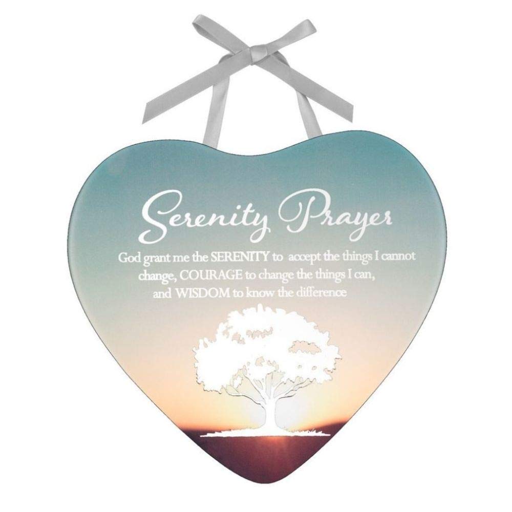Serenity Prayer Reflections from the Heart Mirrored Hanging Plaque