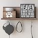 Barnyard Designs Wooden Box Sign Motivational Desk Decor, Primitive Decor Office Desk Decorations for Women Office or Bathroom Shelf Inspirational, Spiritual (Heaven is Where)