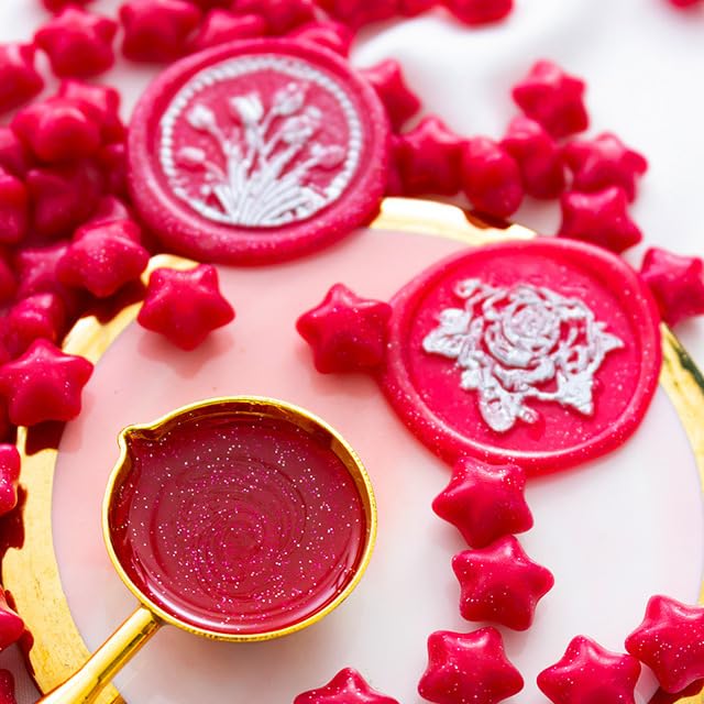 500g Lucky Star Shining Lacquer Wax Particles DIY Hand Account Envelope Sealing Craft Supplies-hongjiu