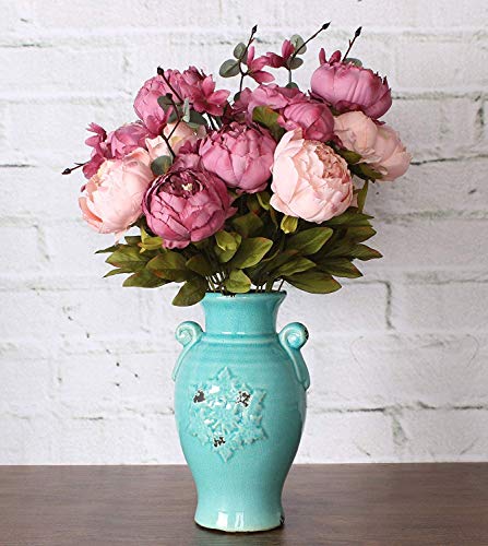 Ruiuzi, peonie artificiali in seta vintage