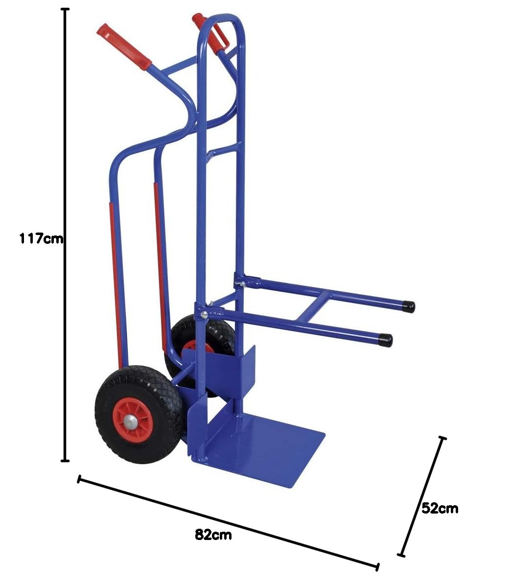 BRB Stuhlkarre mit pannensicheren Reifen, BxTxH 520x820x1170 mm, Tragkraft 250 kg