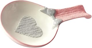 iplusmile Reposacucharas de Rosa Resistente al Desgaste Soporte Compacto para Cucharas y Palillos Accesorio Práctico para Cocina y Comedor Decoración Funcional para Mesa