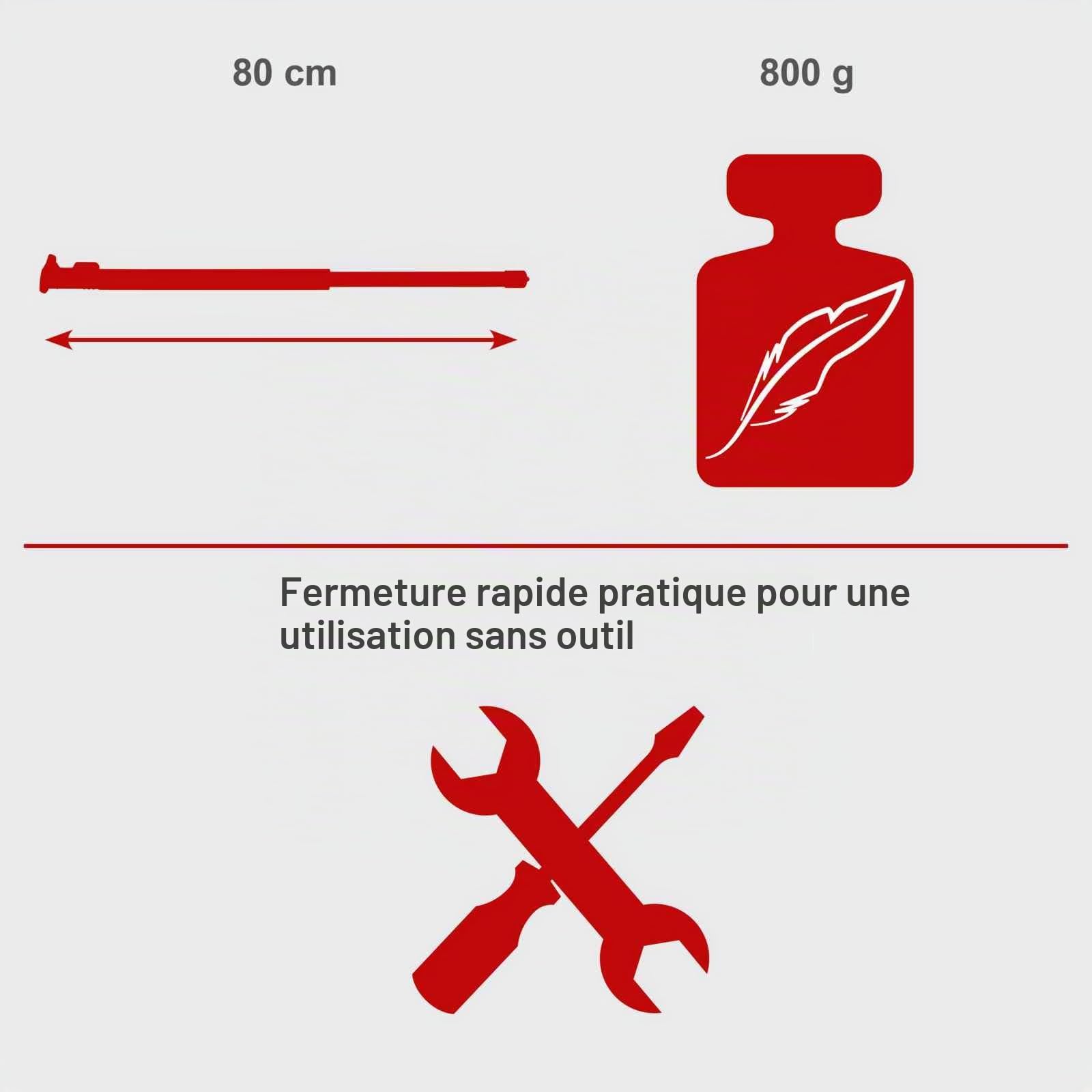 scheppach Rallonge pour élagueuse MFH3300-4P | MFH5200 | MFH3300-4BP | MFH5300-4BP 80,5 cm