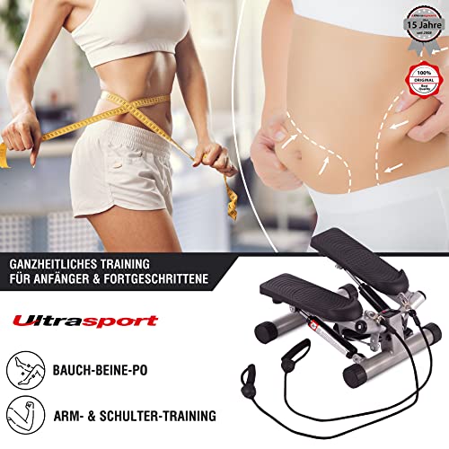 Mini-Stepper Ultrasport Swing Stepper mit Trainingsbändern