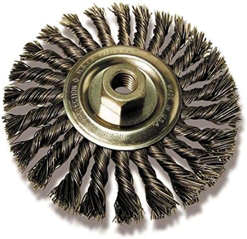 US Forge 1103 Wire Wheel Brush Stringer .020 Wire, 6-Inch by 1/2-Inch by 5/8-Inch-11