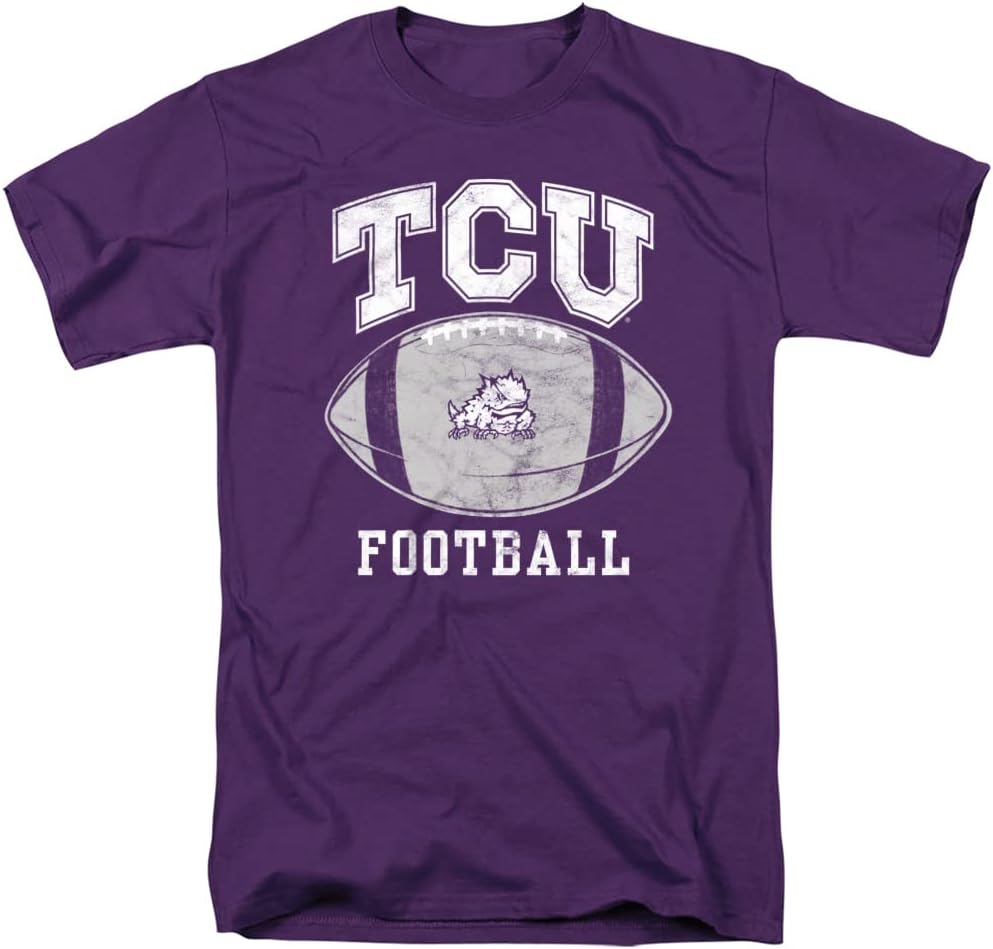 Texas Christian University Official Football Ball Unisex Adult T Shirt