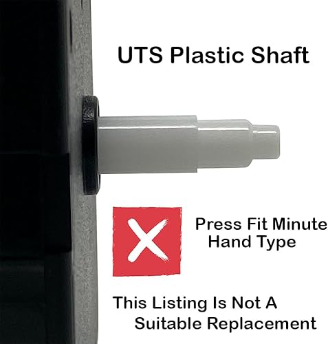 Miniatura 7 de Mecanismo de movimiento de péndulo de cuarzo alemán UTS Euroshaft de repuesto (eje de 0.433 in, adecuado para caras de reloj de 0.079 in de grosor)