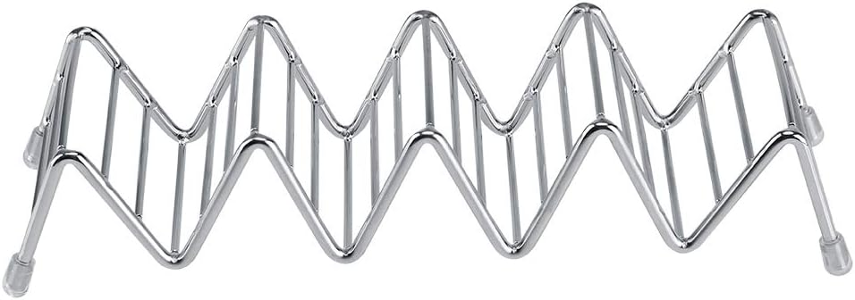 Joyzan Waviness Shape Taco Holder, Stainless Steel Tacos Shell Stand Rack