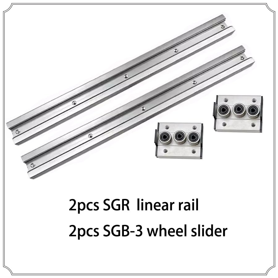 Prowadnice liniowe dwuosiowe 2 szt. SGR15 1200 mm-2000 mm + prowadnica szybkobieżna, blok blokujący suwak SGB15 + blokada do części CNC(2pcs SGR15-SGB15 3,1550MM)