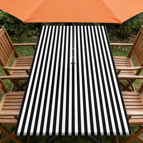 ARTSGOO Outdoor Tablecloth with Umbrella Hole and Zipper 48" x 30" by ARTSGOO - Used condition - US$19.28