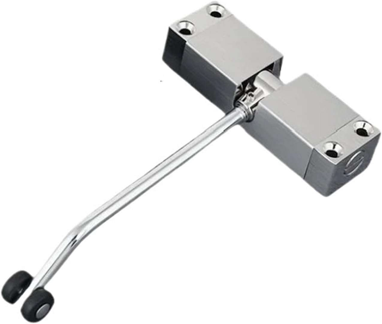 Silver Square Automatic Door Closer Spring Door Closing Device with Adjustable Force