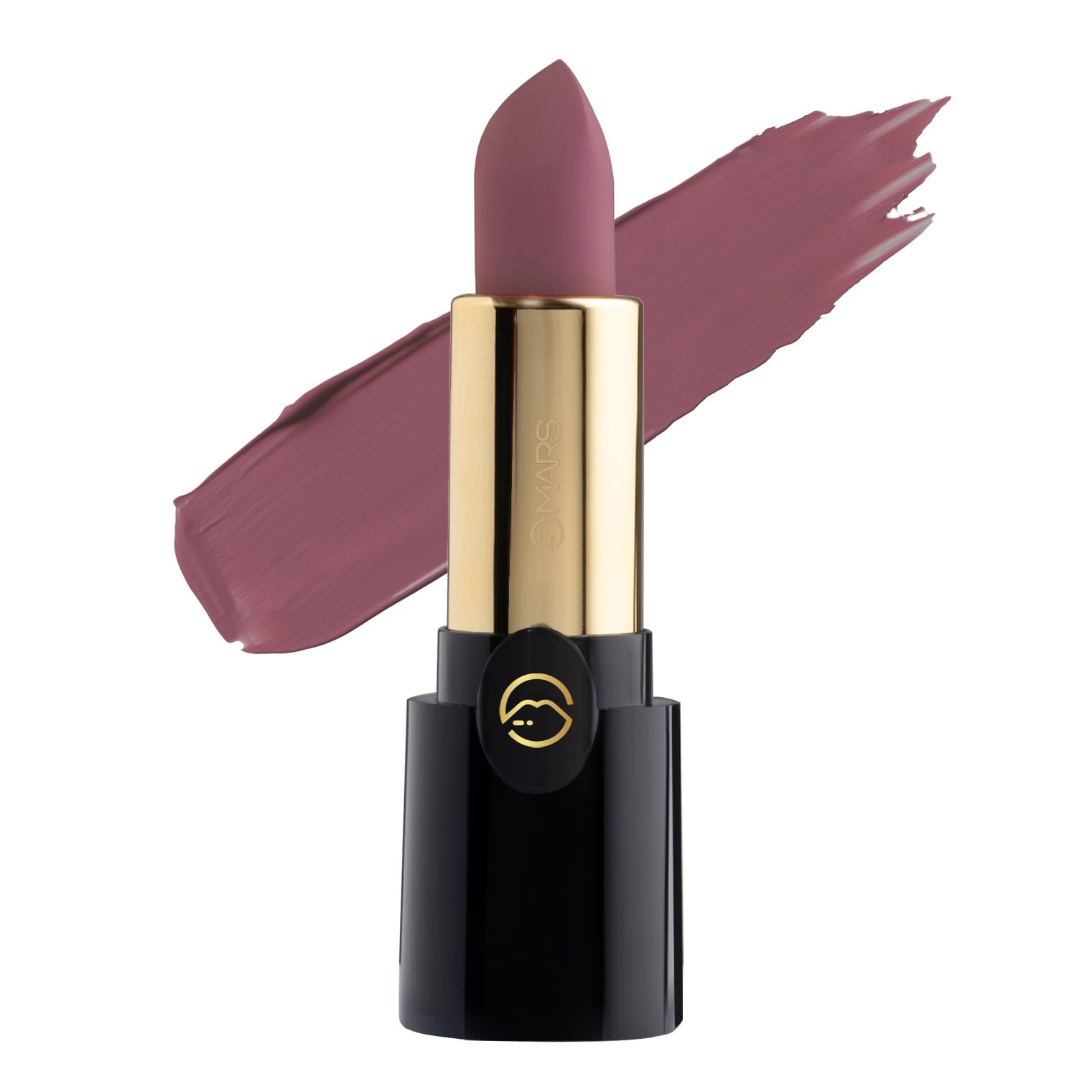 MARS Plush Velvet Creamy Matte Lipstick for women | Smooth Glide | One Swipe Pigmentation | Non-Drying and Creamy Formula | Rich and Vibrant Color | 3.2 gm | (19-Mauve Mood)