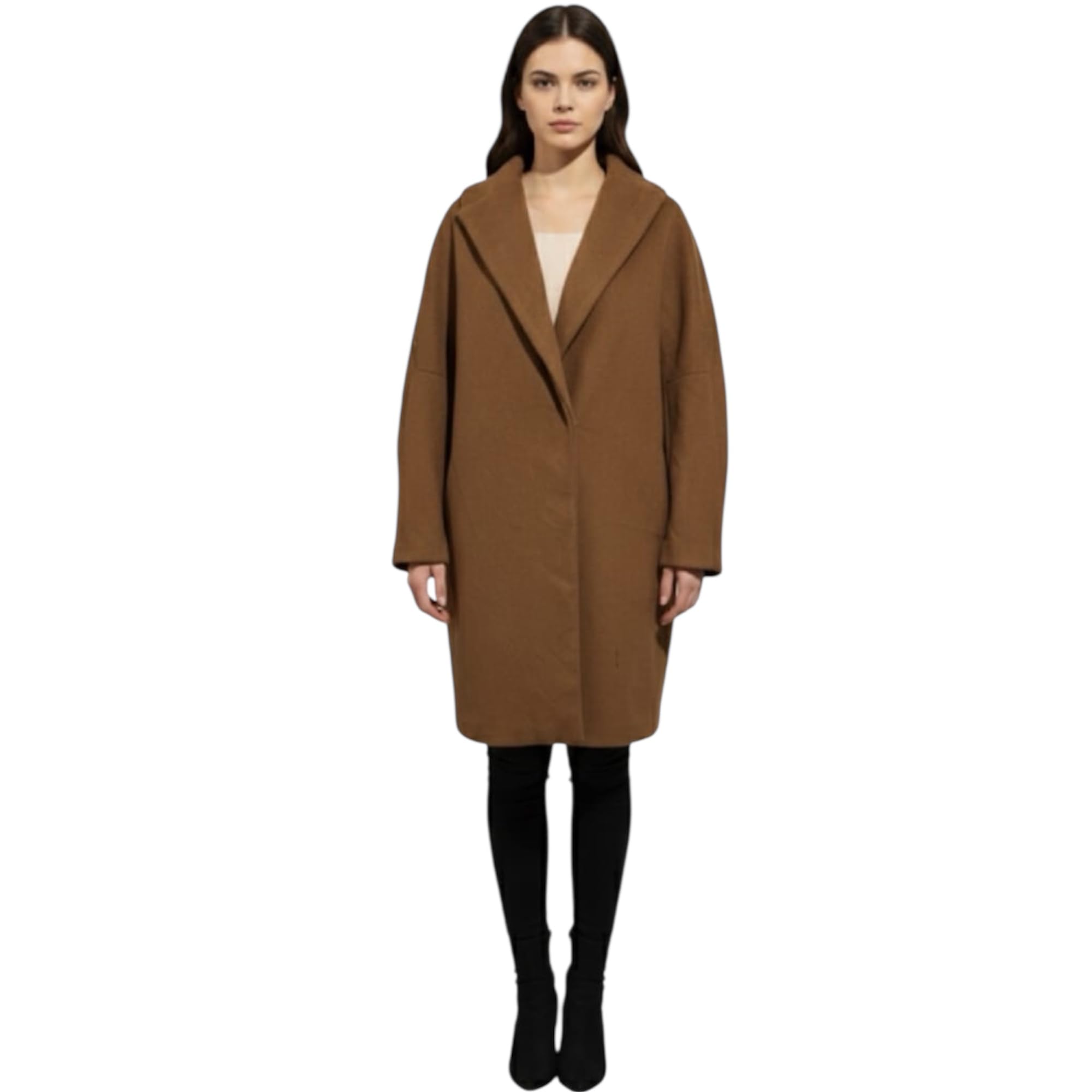 Womens Premium Winter LongCoat Single Piece Boutique Outerwear Elegant Full Length Design Soft Warm Finish Exclusive One Of One Limited Availability-picture-56