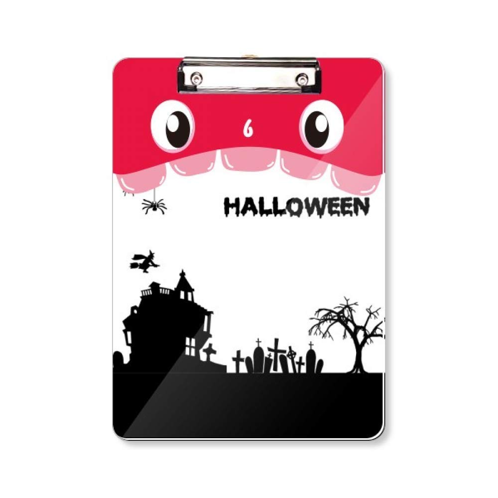 Porte-bloc Halloween Trees Happy Ghost Fear A4 rigide