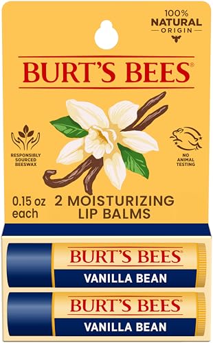 Burt's Bees Lip Balm, Vanilla Bean, 0.15 oz., 2 Tubes - image 1