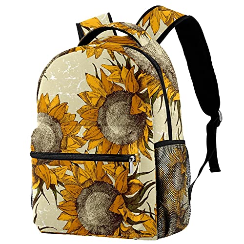 Sac à dos rose tulipe d'école léger pour fille garçon voyage randonnée et ordinateur