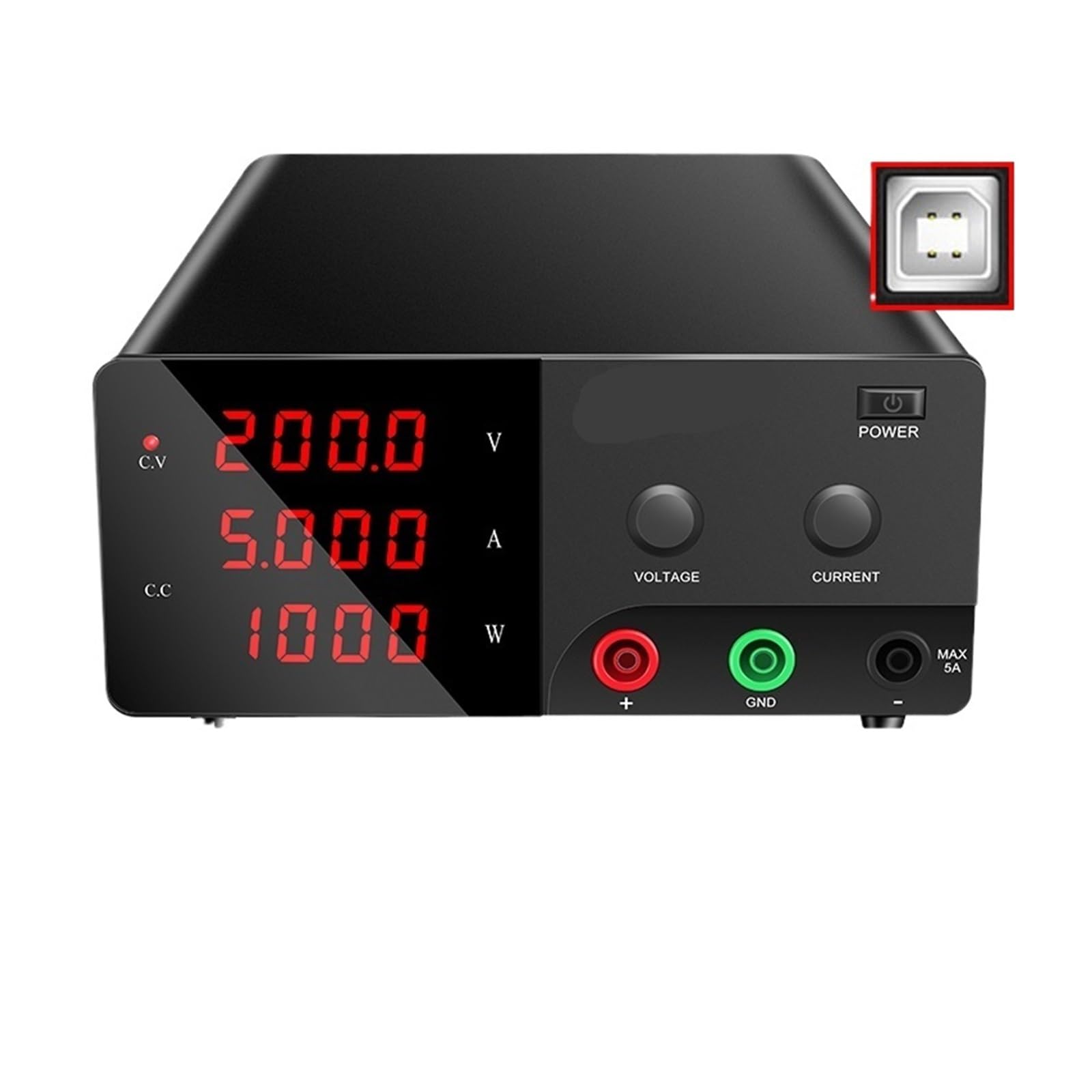 JJKKOZVQF Power Supply 200V 100V 60V 30V 150V 15V Bench Power Supply Adjustable(R-SPS1530-USB)