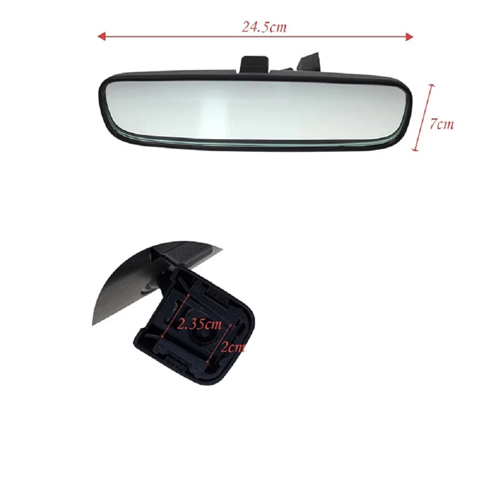 Rétroviseur intérieur pour Yaris, Corolla, Rav4, 4Runner et Alphard 87810-52040, rétroviseur intérieur avec Support 87810-52041 87810-0wg00, rétroviseur intérieur de Voiture