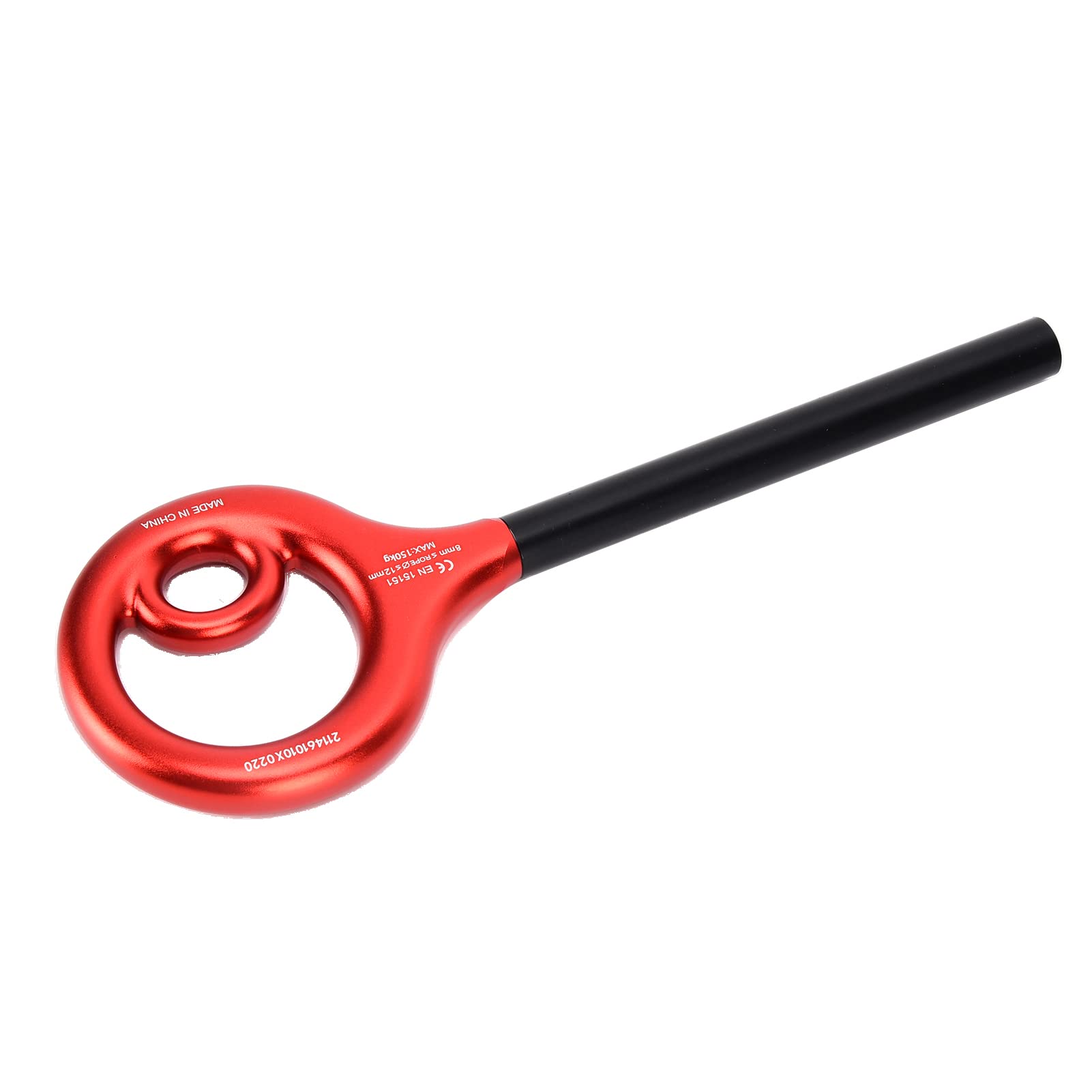 Acouto Descendiente de aparejo de 9 formas para escalada en roca y descenso de velocidad eficiente, aluminio ligero y diseño fácil de usar