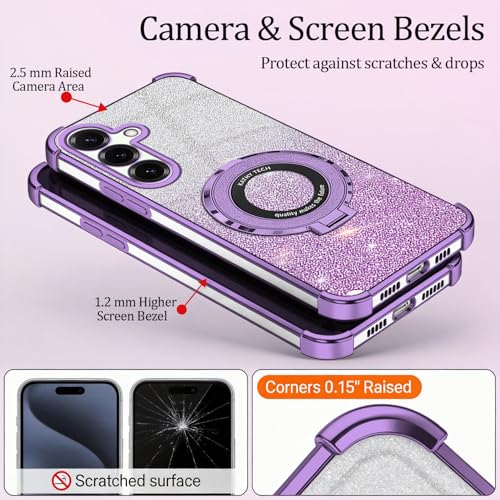 Coque Samsung Galaxy A35 5G anti-chute protège écran objectif silicone violette