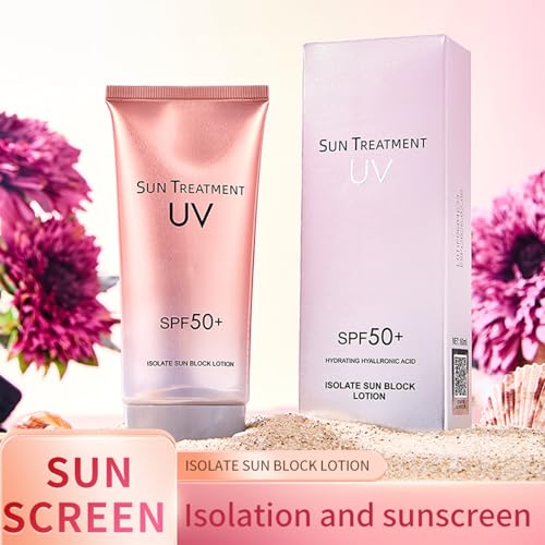 Image of Sunscreen Lotion SPF 50 PA++++ Broad Spectrum UVA /UVB Protection, Lightweight Non-Greasy, Face & Body Sun Cream for All Skin Types