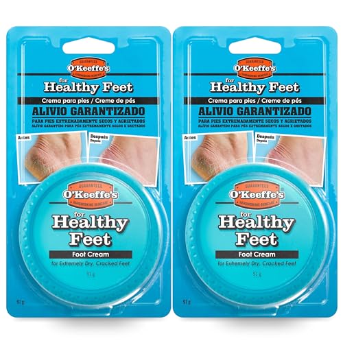 O'Keeffe's Healthy Feet - Crema para pies secos y agrietados - Pack 2uds - 2 x 91g