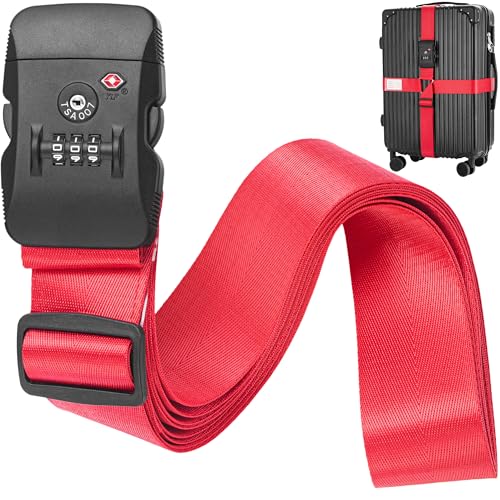 BlueCosto - Luggage Strap with TSA Lock - 7 to