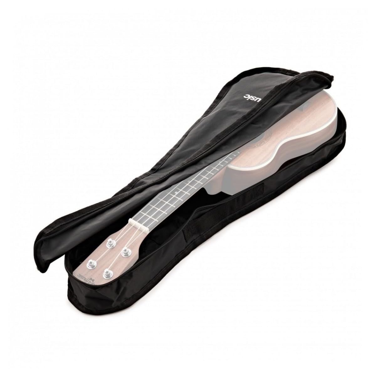 Pack Ukulele Soprano di Gear4music, Accordatore, Custodia e Corde | Tono Classico di Ukulele Soprano, Corpo Durevole in Tiglio, Manico Acero Ebanizzato, Compatto per Viaggiare, Custodia