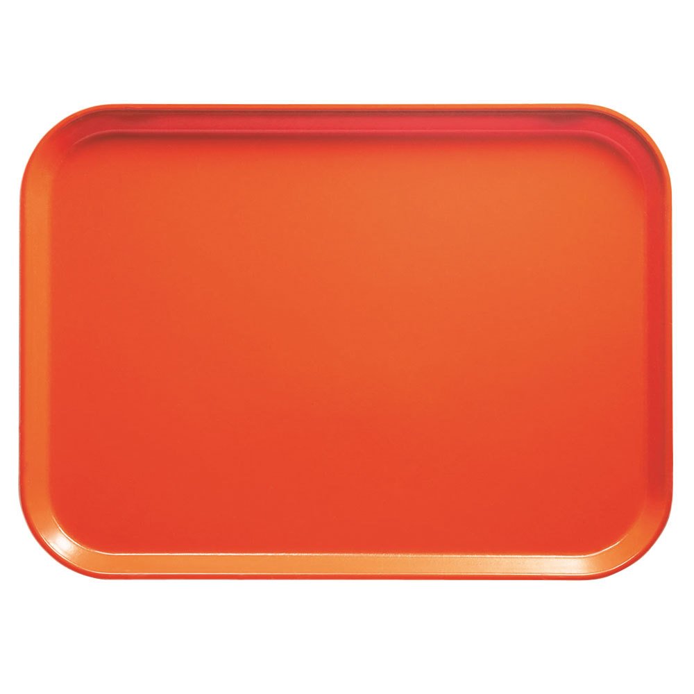 CambroCamtray 14" X 18" Rectangular Tray, Orange Pizazz (1418222) Category: Serving Platters and Trays