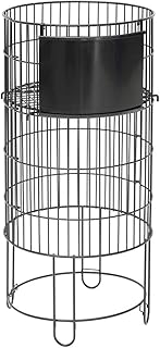 Round Black Wire Collapsible Dump Bin - 15