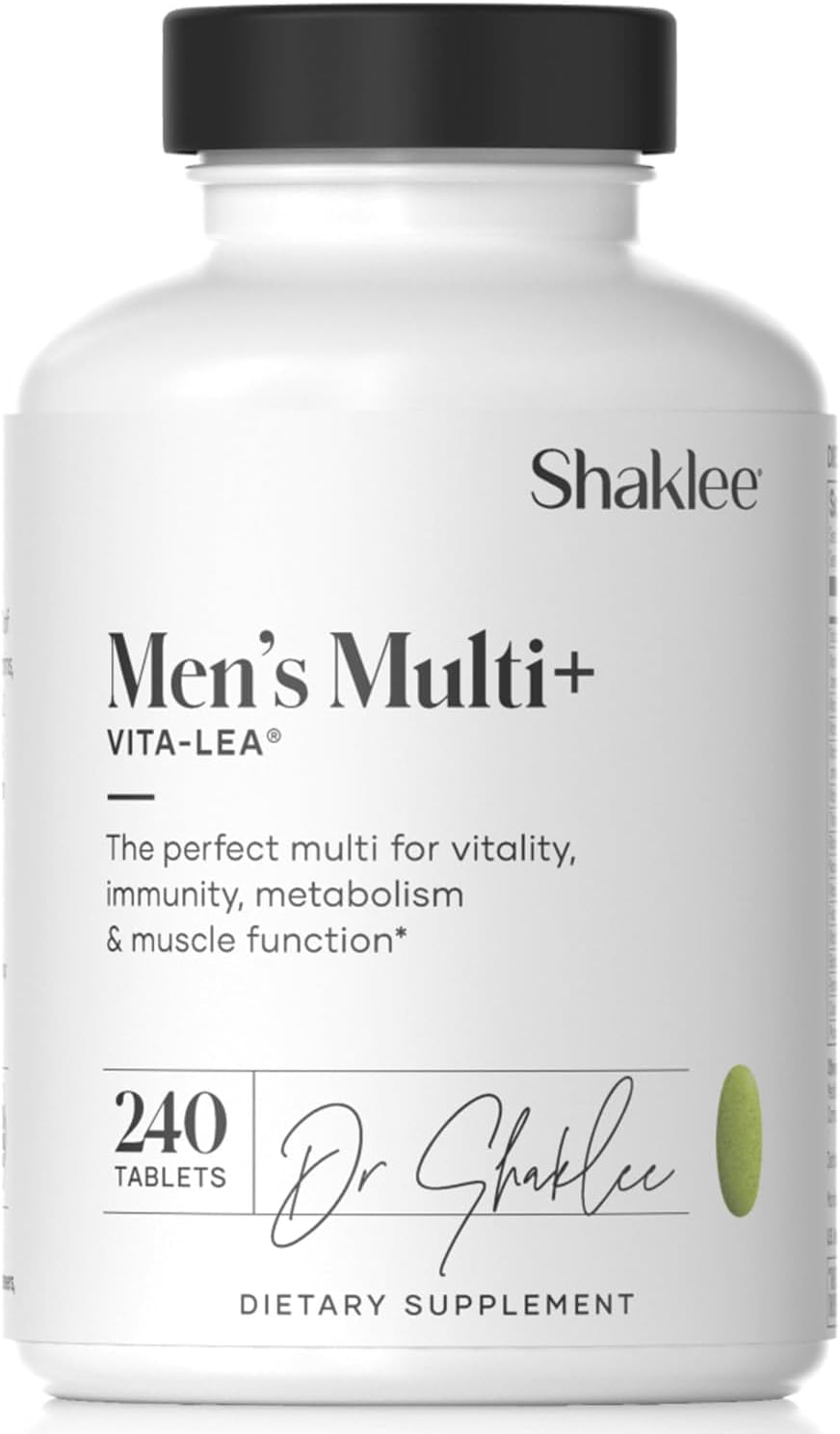 Shaklee - Vita-Lea® Men High Potency Multivitamin and Multimineral - Supports Heart, Immune, Bone, and Joint Health - Formulated for Men's Unique Needs - Includes Vitamin C, D, and E - 240 Tablets