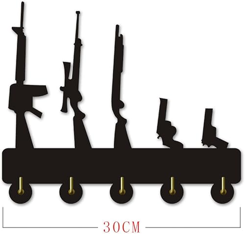 Miniatura 7 de The Geeky Days Divertida pistola de diseño de forma familiar, ganchos para abrigos, armas de fuego, gancho para llaves, perchero, decoración del