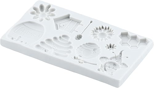 Miniatura 5 de Lingzhi Moldes de silicona para fondant de abejorro, girasoles de miel, moldes para decoración de pasteles, decoración de cupcakes, chocolate,