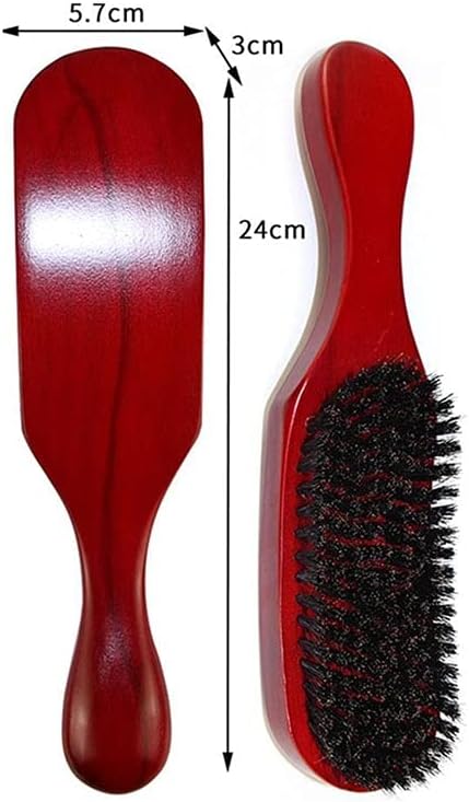 Comb Wave Hair Brush, Combs,Texture Massage Hair Care Head Massage Hair Comb,for Hair Drying Styling Tools Wooden Comb(Black)