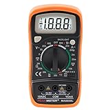 PEAKMETER CAT-II 600V Pocket Manual Digital Multimeter, Peak-Meter PM830L DMM, 2000 Count, AC/DC Voltmeter