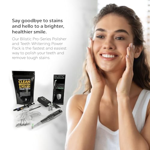 Bilistic Pro-Series Tooth Polisher and Teeth Whitening Power Pack LED Light