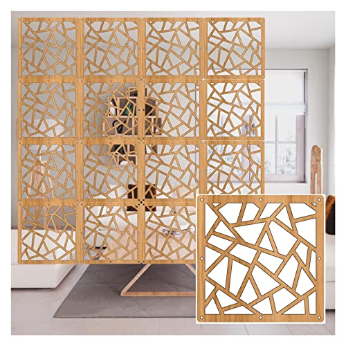 YJEUZCD Séparateur De Pièce Suspendu, Imperméable À l'eau Bois Plastique Cloisons Séparation en Plastique, Pas Décoloration Étude Hôtel Salle Réception Bricolage Ecran Décoration, 3 Couleurs (Couleur