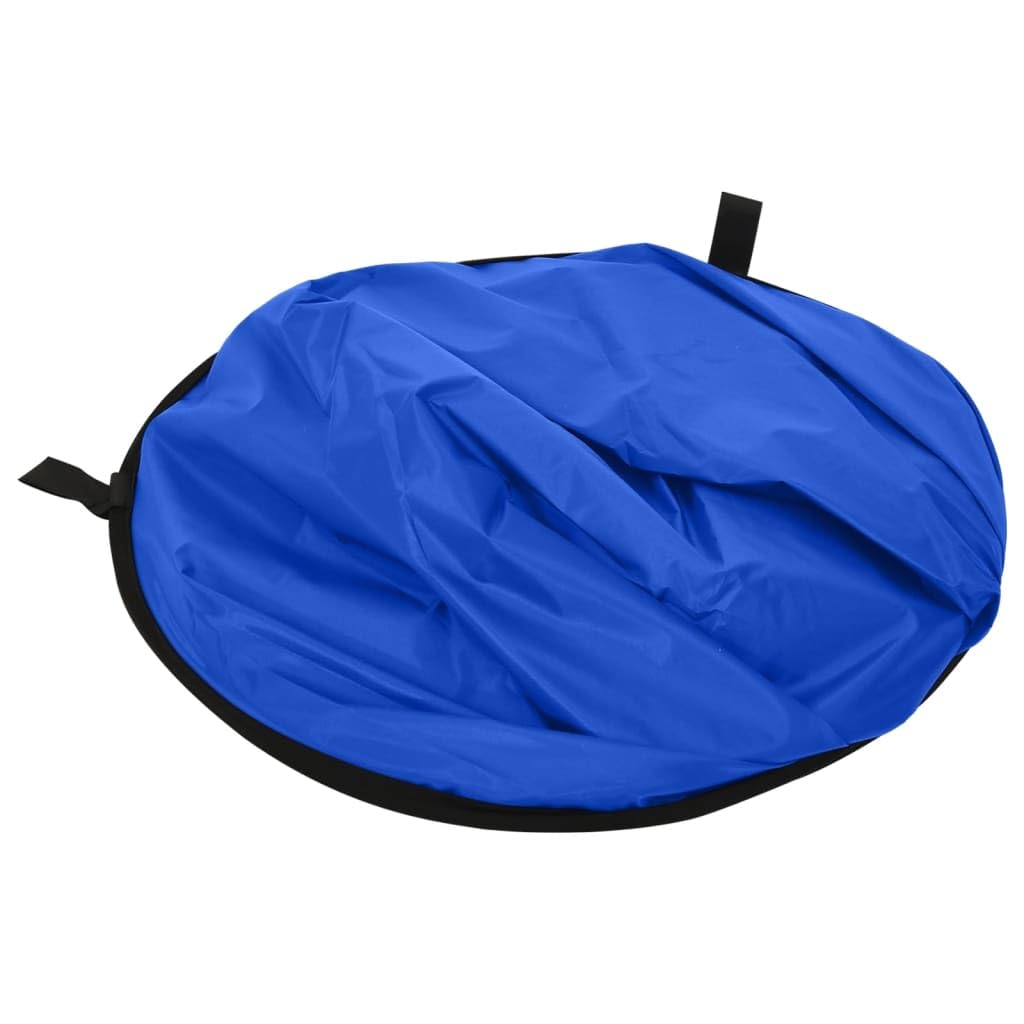 2 en 1 - Fondo para fotografía ovalado, color verde y azul, 200 x 150 cm, poliéster, plegable, con bolsa de transporte, para estudio al aire libre, retrato, producto, videografía, vlogging