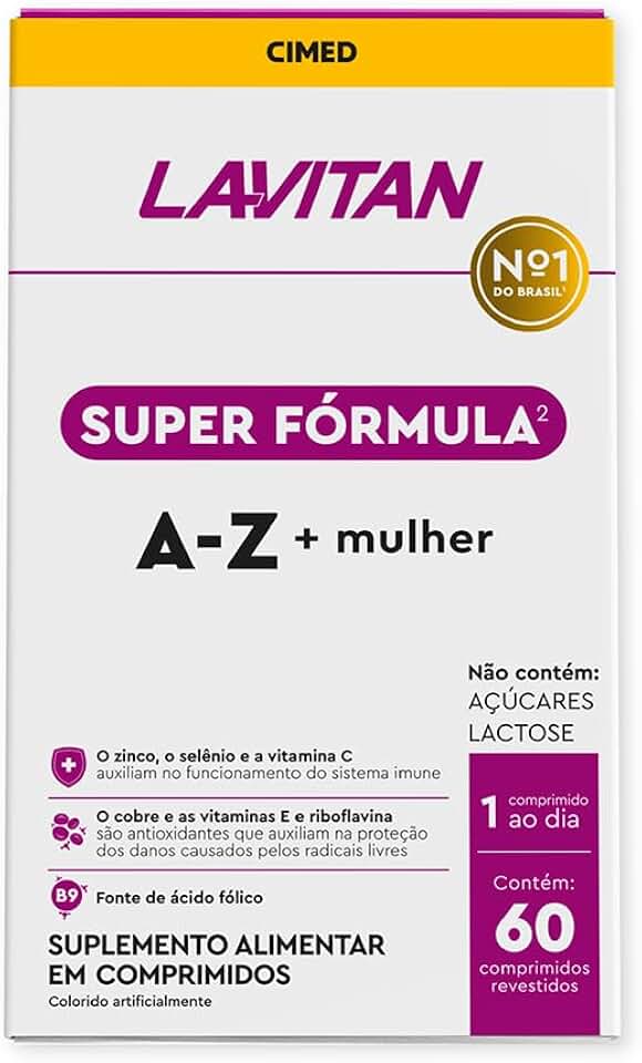 LAVITAN Super Fórmula Multivitamínico A-Z Mulher 60 comprimidos