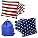 Free Donkey Sports Regulation Cornhole Bags (Set of 8) Stars and Stripes