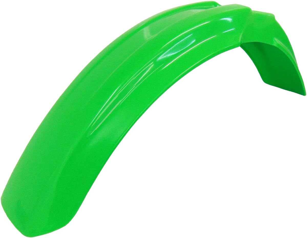 Front Fender Plastic Cover Green Compatible with Kawasaki 1990-05 KDX200 1997-05 KDX220R