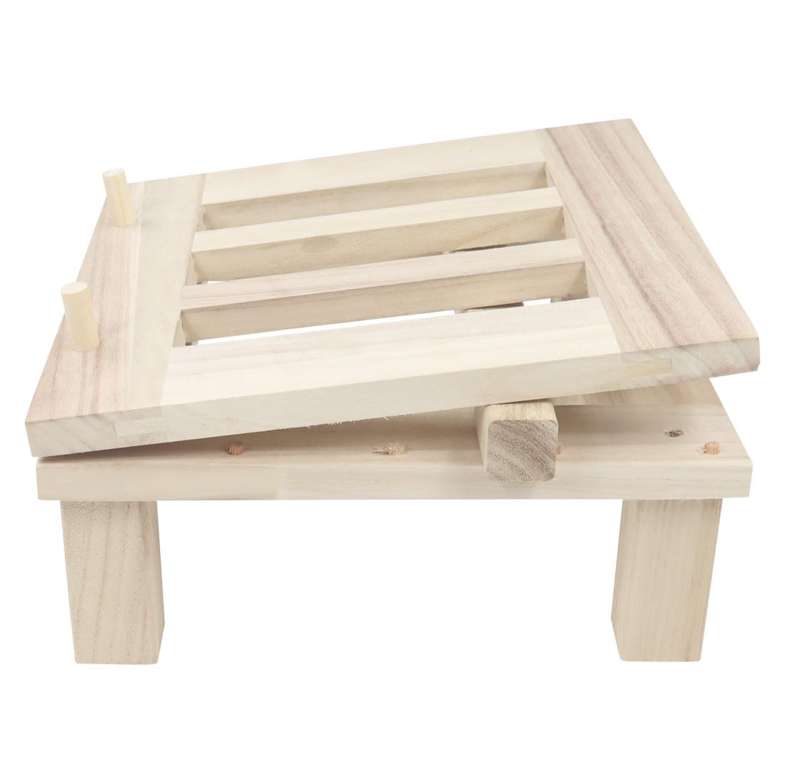 Abfüllknecht aus Holz für Abfüllbehälter, Abfüllkübel, Hobbocks und Abfülleimer Kippvorrichtung Honig