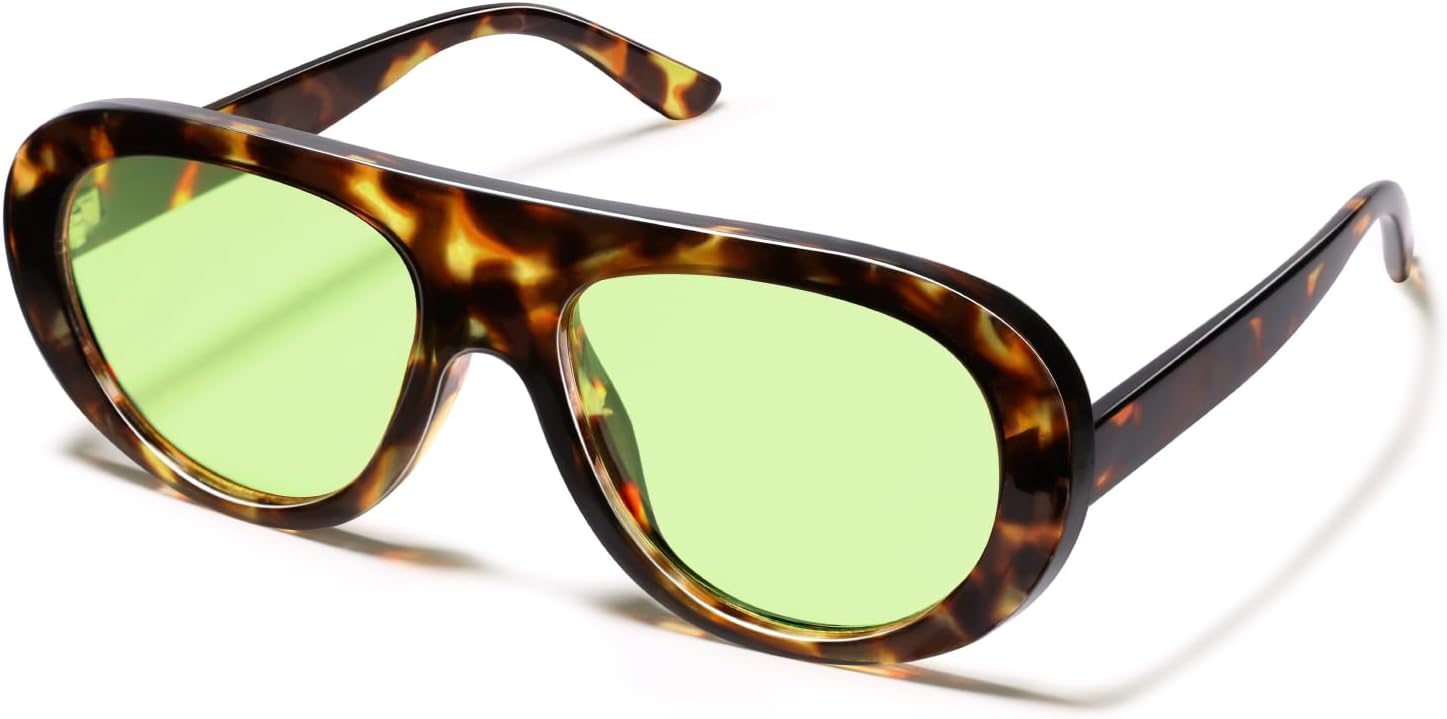 VANLINKER Retro Aviator Sunglasses for Women Chic Classic 70s Vintage Trendy 2025 Chunky UV400 Sun Glasses VL9865 - Image 3