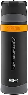 Thermos - Matt Black Ultimate Flask (900ml), Reusable Insulated Stainless Steel Thermal Coffee Cup for Hot or Cold Drinks, Vacuum Sealed Water Flask with a Leak-Proof Lid, 24hr Hot/24hr Cold