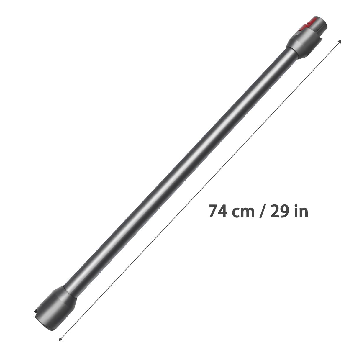Verlängerungsrohr für Dyson V12 Detect Slim Stabstaubsauger, Ersatz Teleskoprohr Schnellspanner Verlängerungsstange Zubehör, 74cm（schwarz）