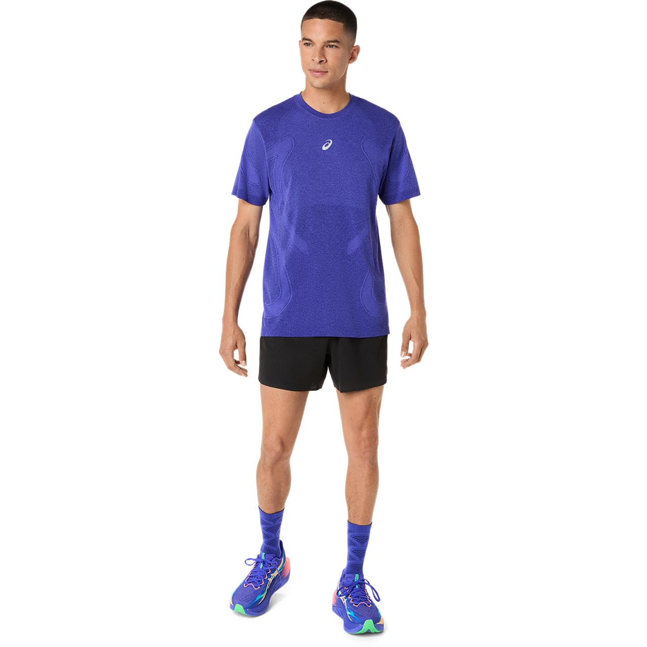ASICS Road Seamless Laufshirt Herren blau - Cobalt Burst/Eggplant S