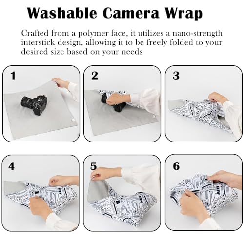 Image of ZORBES Protective Wrap, Anti-scratch Lens Camera Wrap, Lens protector, Magic Self-Adhesive Cloth