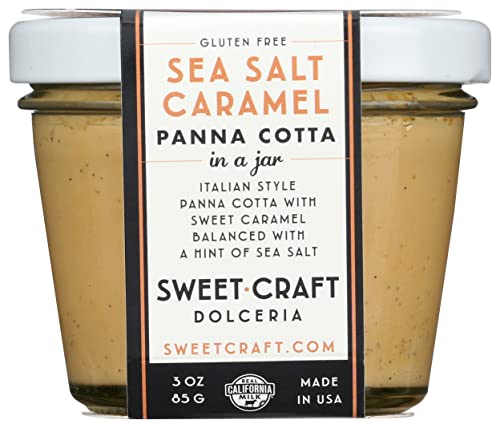 Sweetaly Dolceria Rfg Panna Cotta, Sea Salted Caramel, 3 Oz #TOP7